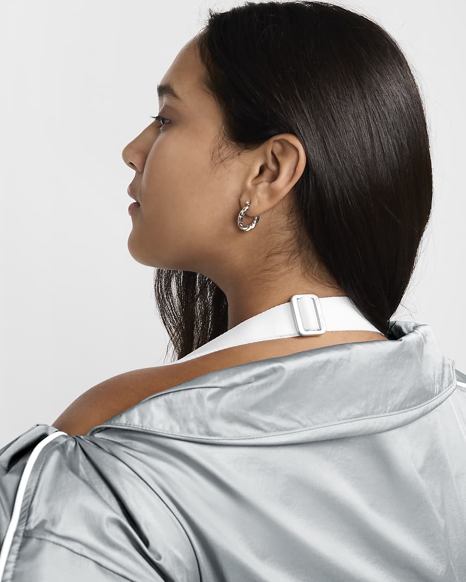 Chamarra de entrenamiento para mujer Nike x Jacquemus - Gris partícula/Blanco