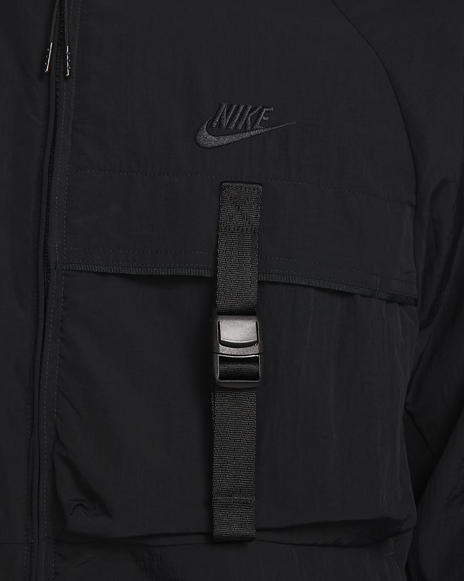 Giacca in tessuto Nike Tech – Uomo - Nero/Nero