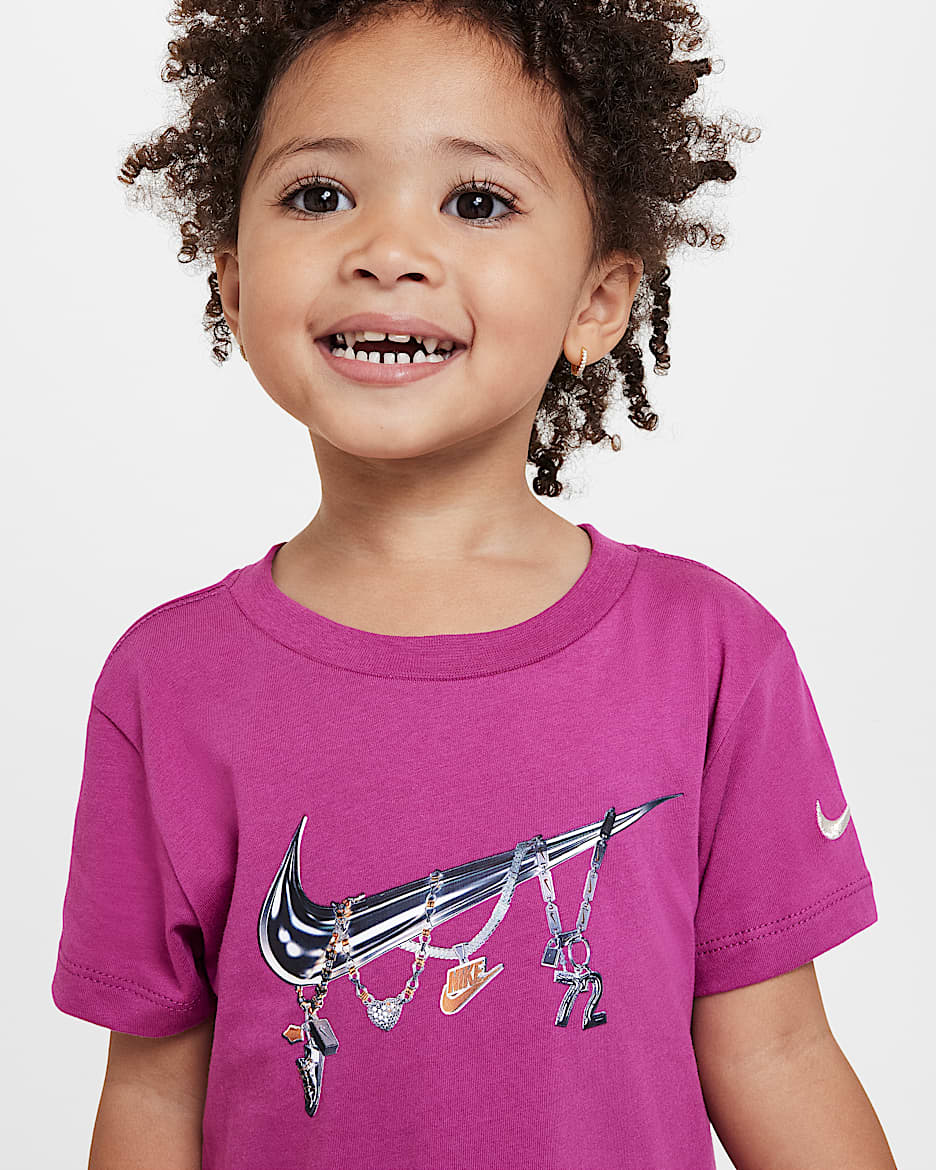 Nike Shine Toddler T-Shirt - Hot Fuchsia