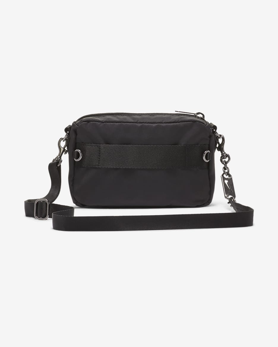 Nike Sportswear Futura Luxe Crossbodytas voor dames (1 liter) - Zwart/Zwart/Dark Smoke Grey