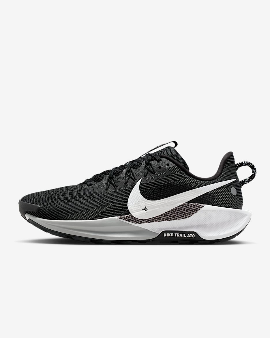Chaussure de trail Nike Pegasus Trail 5 By You pour homme (extra-large) - Noir/Anthracite/Wolf Grey/Blanc