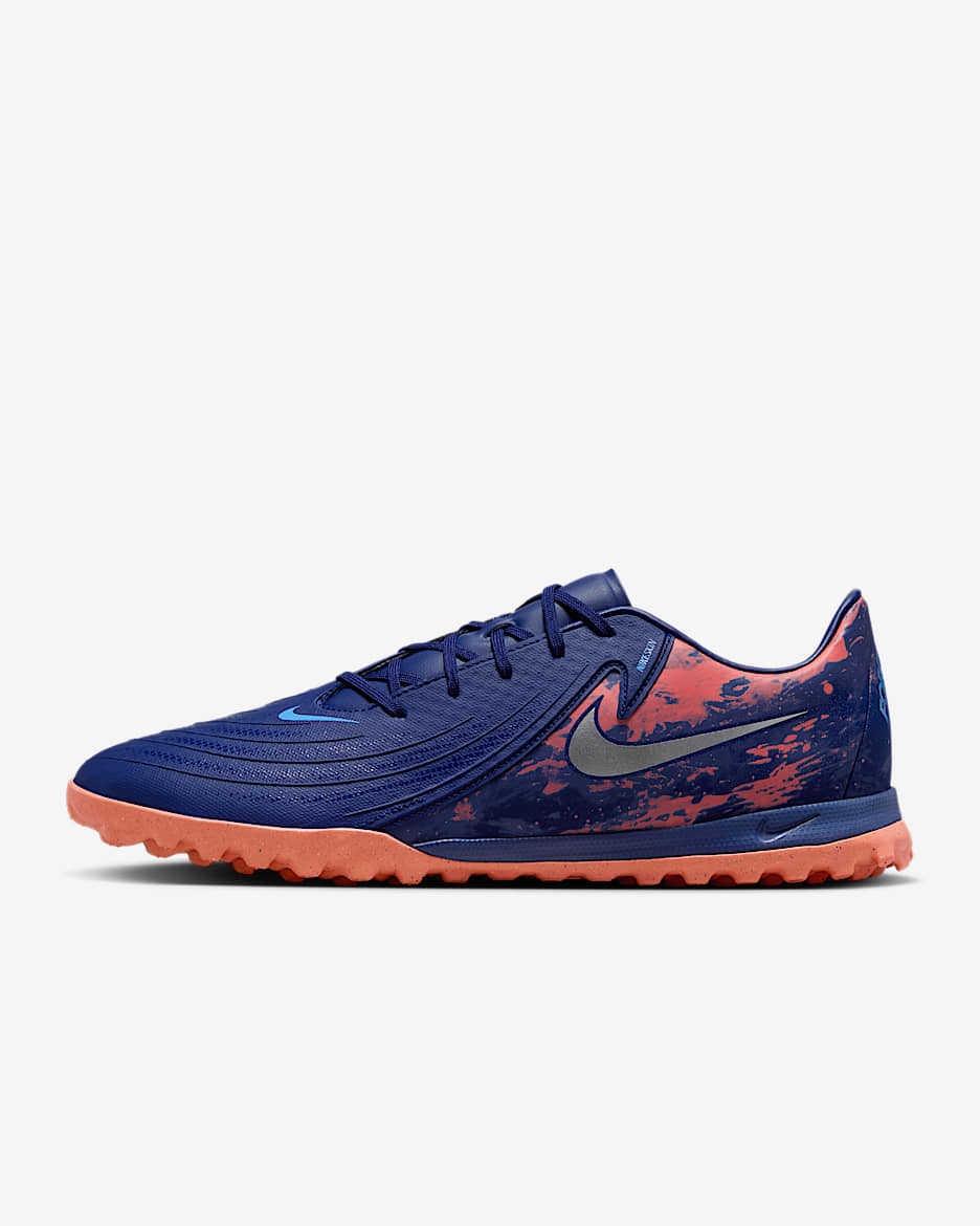 Nike Phantom GX 2 Academy 'Erling Haaland' TF Low-Top Football Shoes - Blue Void/Chrome