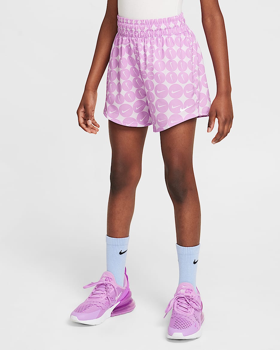 Nike One Older Kids' (Girls') Woven Training Shorts - Rush Fuchsia/White