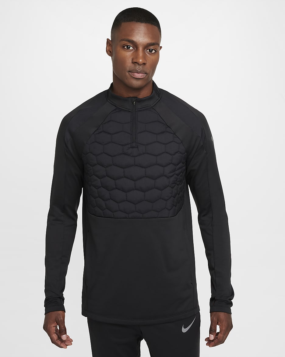 Nike Strike Men's Therma-FIT Soccer Drill Top - Black