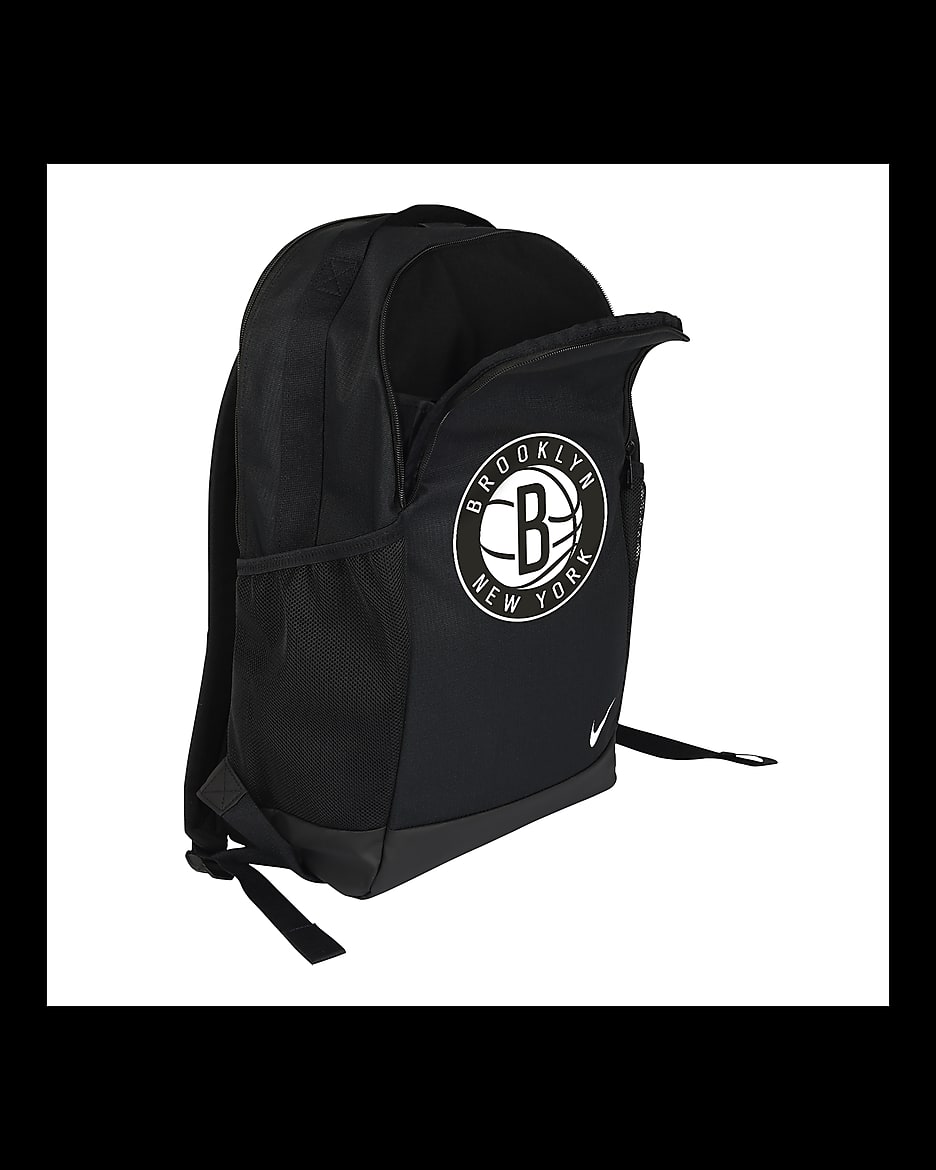 Brooklyn Nets Brasilia Nike NBA Backpack (24L) - Black