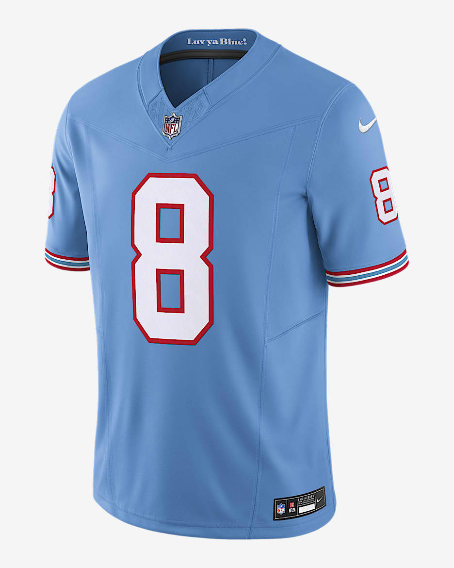 Will Levis Tennessee Titans Men's Nike Dri-FIT NFL Limited Jersey - Light Blue