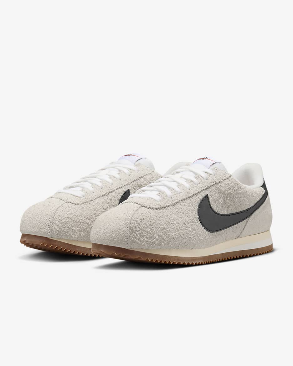 Nike Cortez Vintage Suede Women's Shoes - Summit White/Muslin/Gum Medium Brown/Black