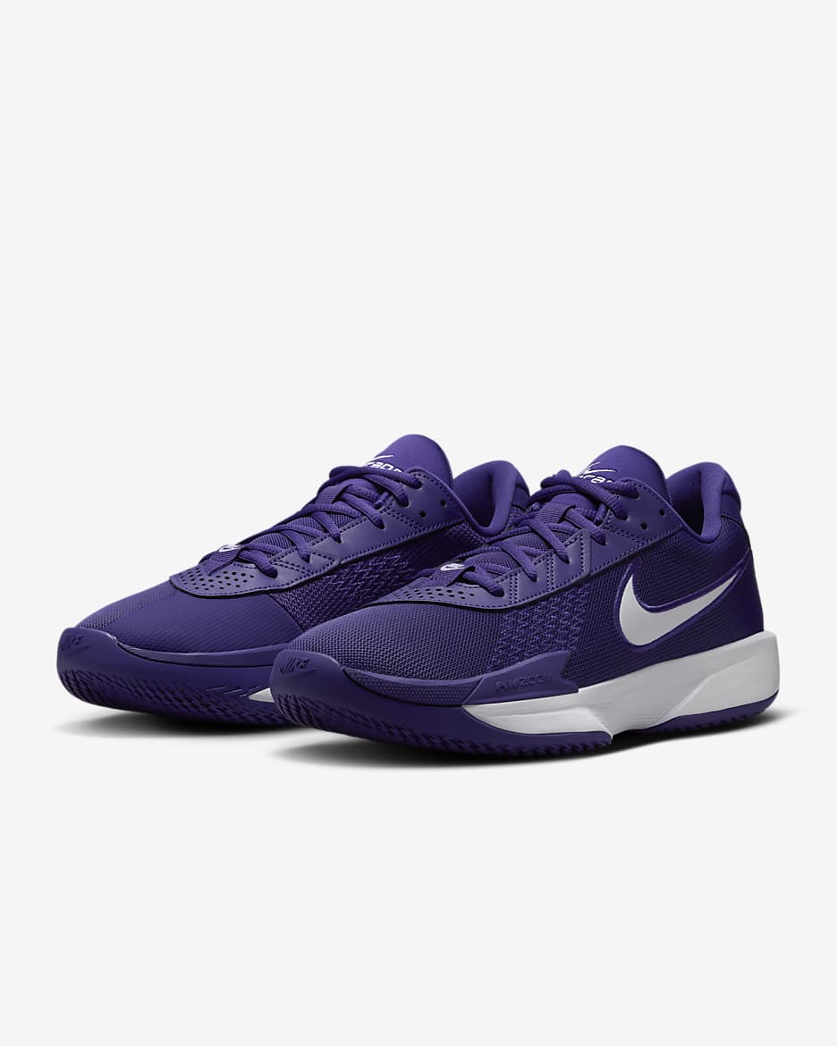 Nike G.T. Cut Academy (Team Bank) Basketball Shoes - Court Purple/White