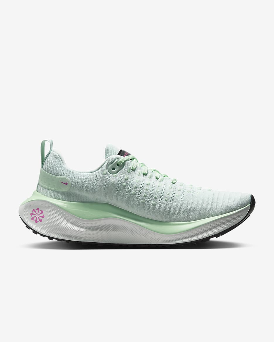 Nike InfinityRN 4 Women's Road Running Shoes - Barely Green/Vapour Green/Playful Pink/Black