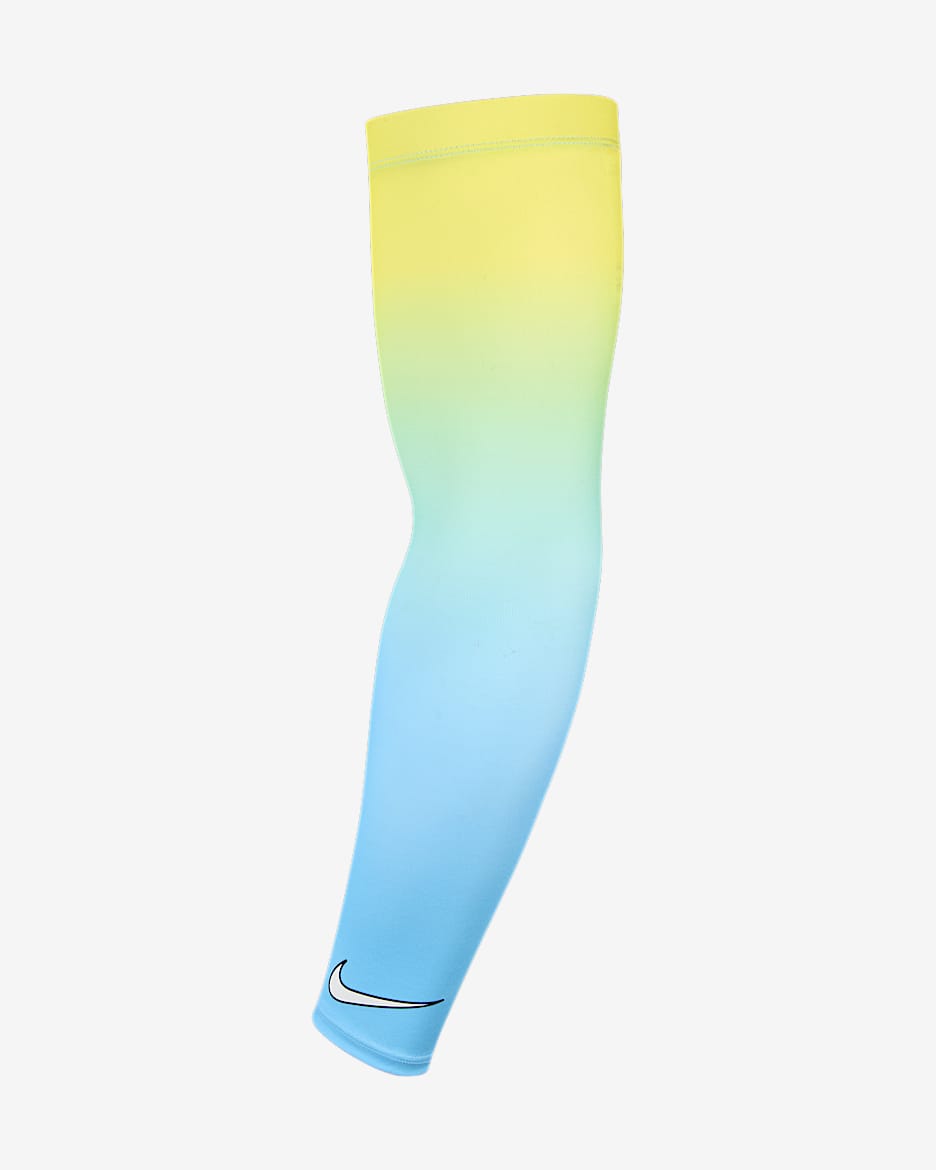 Manga de béisbol Dri-FIT Nike Pro "Ronald Acuña Jr."   - Azul acuario/Amarillo opti/Blanco