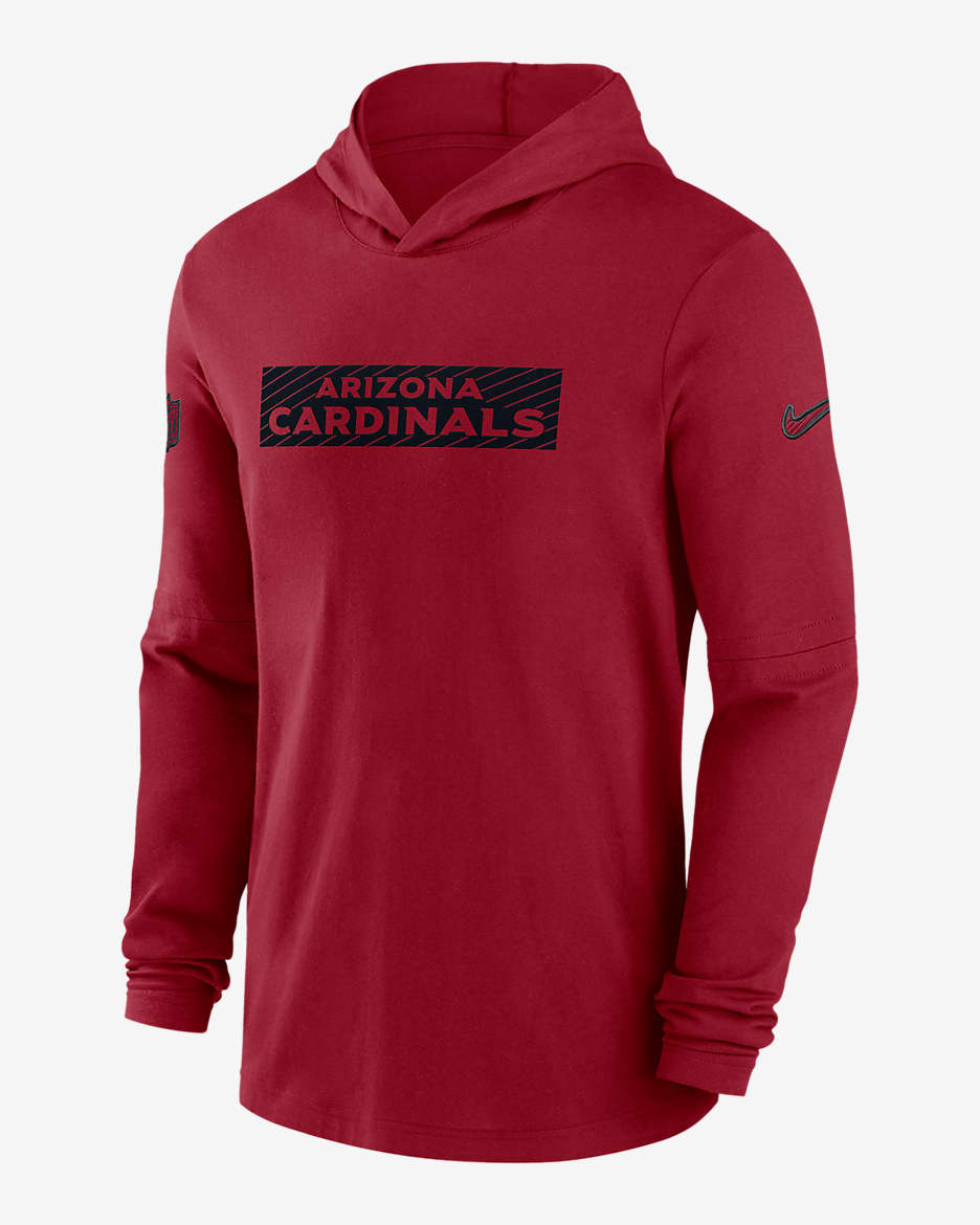 Arizona Cardinals Sideline Men's Nike Dri-FIT NFL Long-Sleeve Hooded Top - Red
