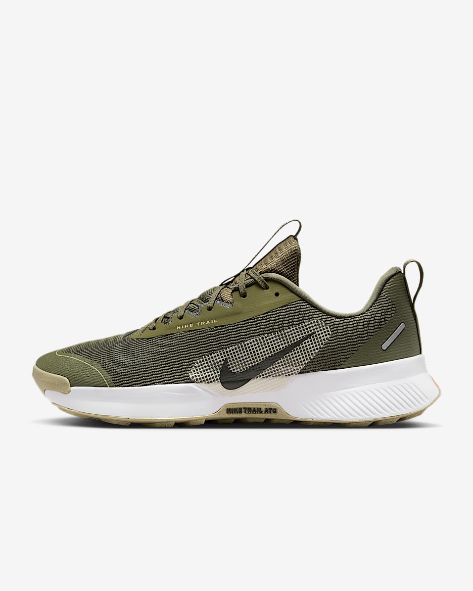 Nike Juniper Trail 3 Men's Trail Running Shoes - Medium Olive/Desert Khaki/White/Sequoia
