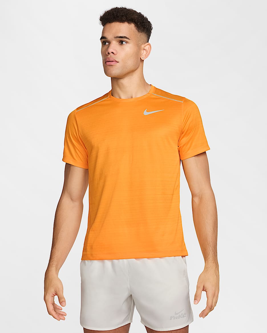 Męska koszulka z krótkim rękawem do biegania Nike Miler - Sundial