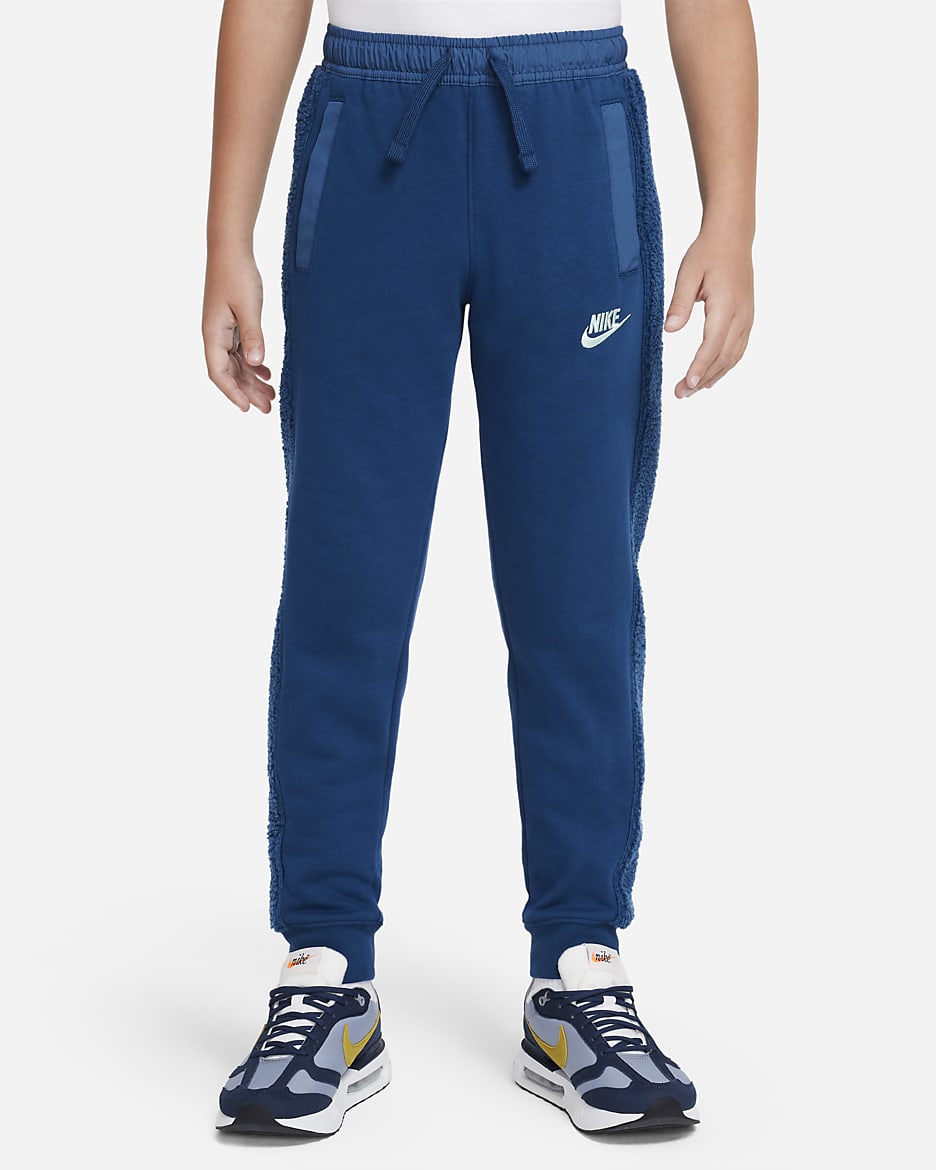 Nike Sportswear Club Fleece Big Kids' (Boys') Winterized Pants - Valerian Blue/Mint Foam