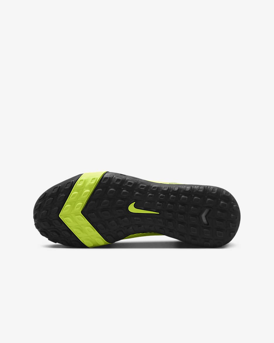 Nike Jr. Mercurial Superfly 10 Academy Younger/Older Kids' TF High-Top Football Shoes - Volt/Black