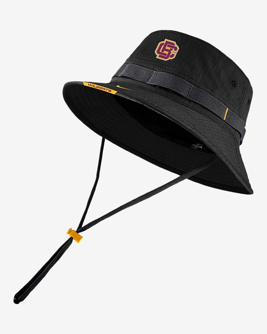 Bethune Cookman Nike College Boonie Bucket Hat - Black