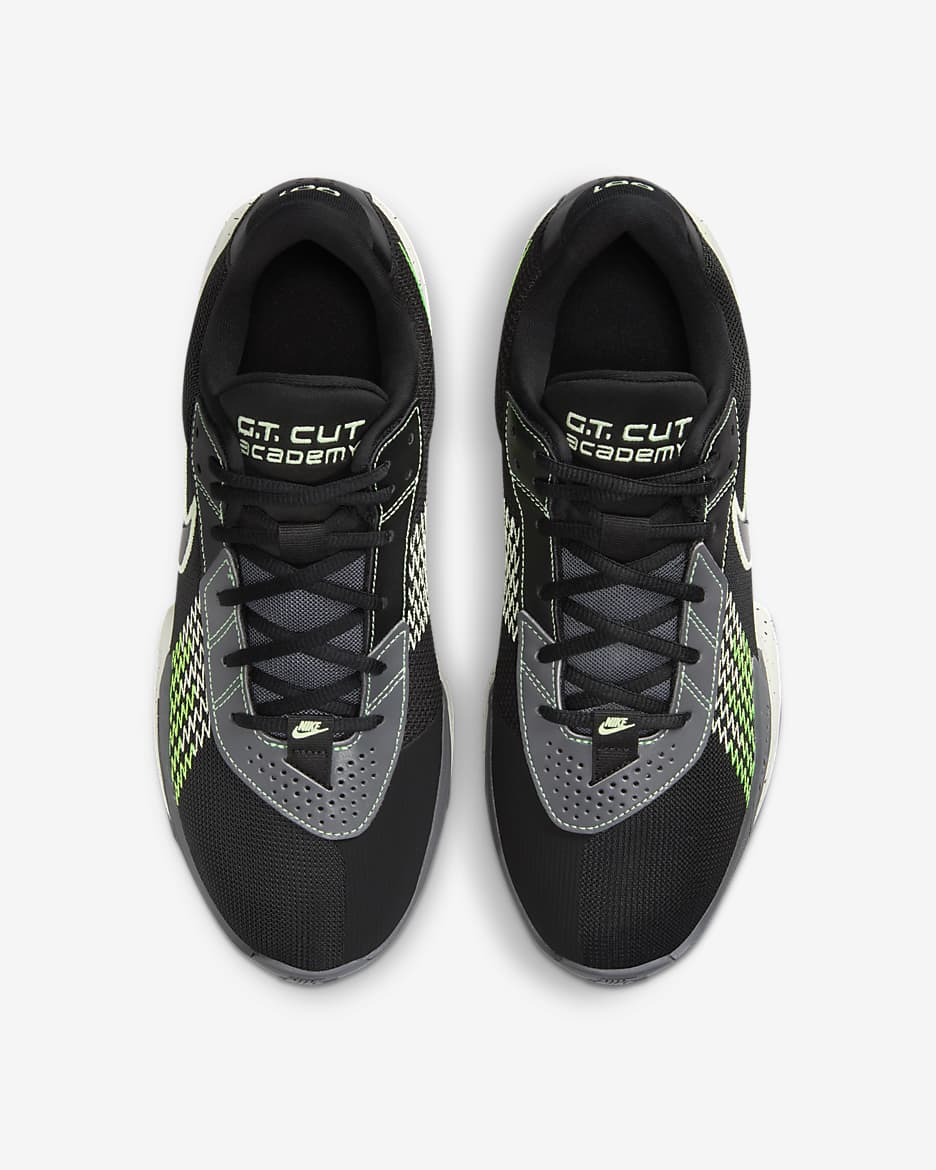 Παπούτσια μπάσκετ Nike G.T. Cut Academy - Μαύρο/Anthracite/Green Strike/Barely Volt