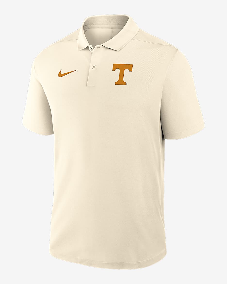 Tennessee Victory Primary Logo Men's Nike Dri-FIT College Polo - Tan/Beige