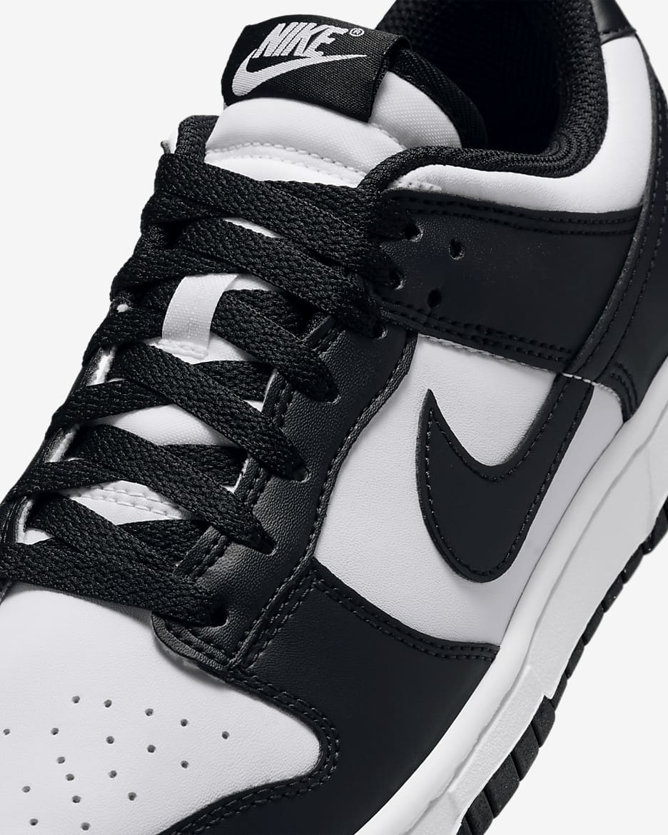 Chaussure Nike Dunk Low pour femme - Blanc/Noir