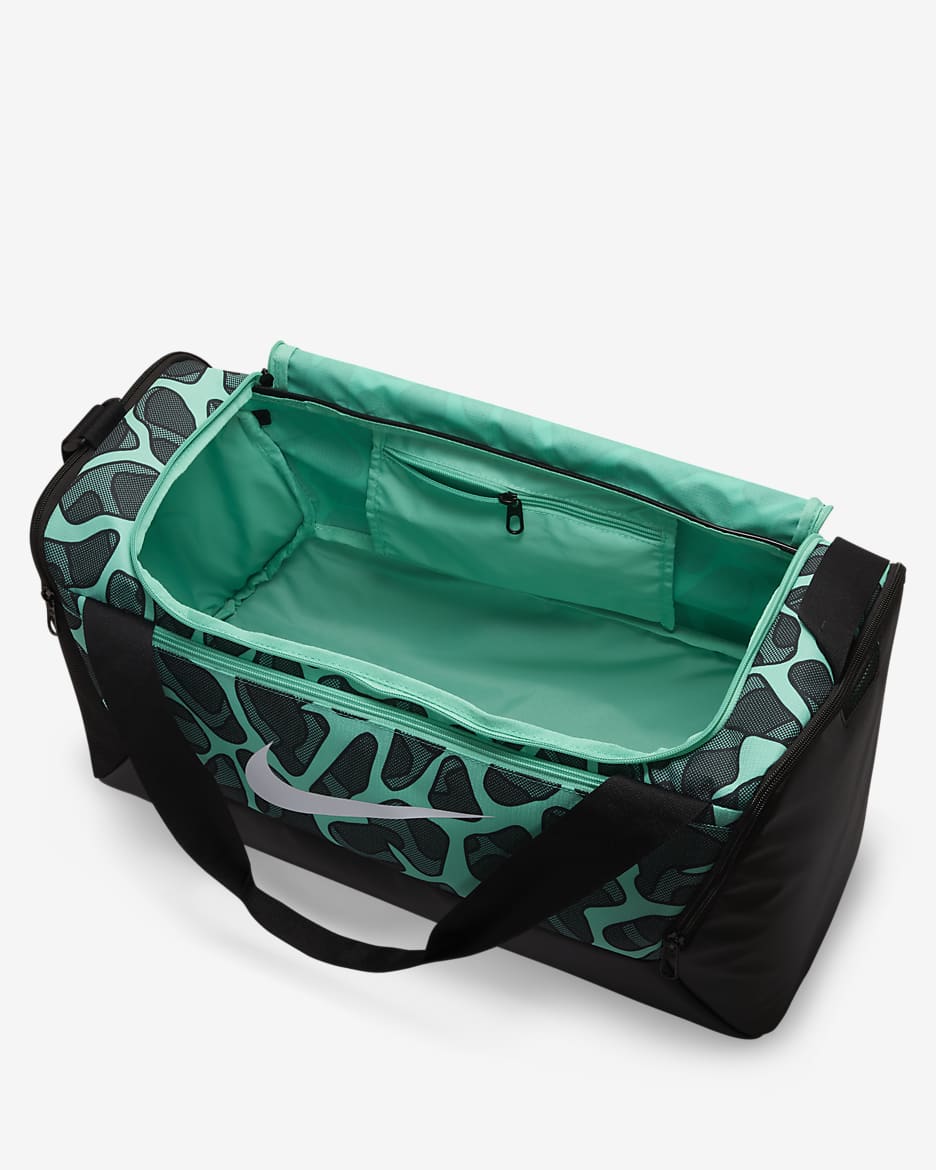 Nike Brasilia Duffel Bag (Small, 41L) - Light Menta/Black/White