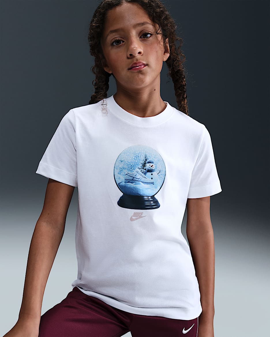 Nike Sportswear Big Kids' T-Shirt - White