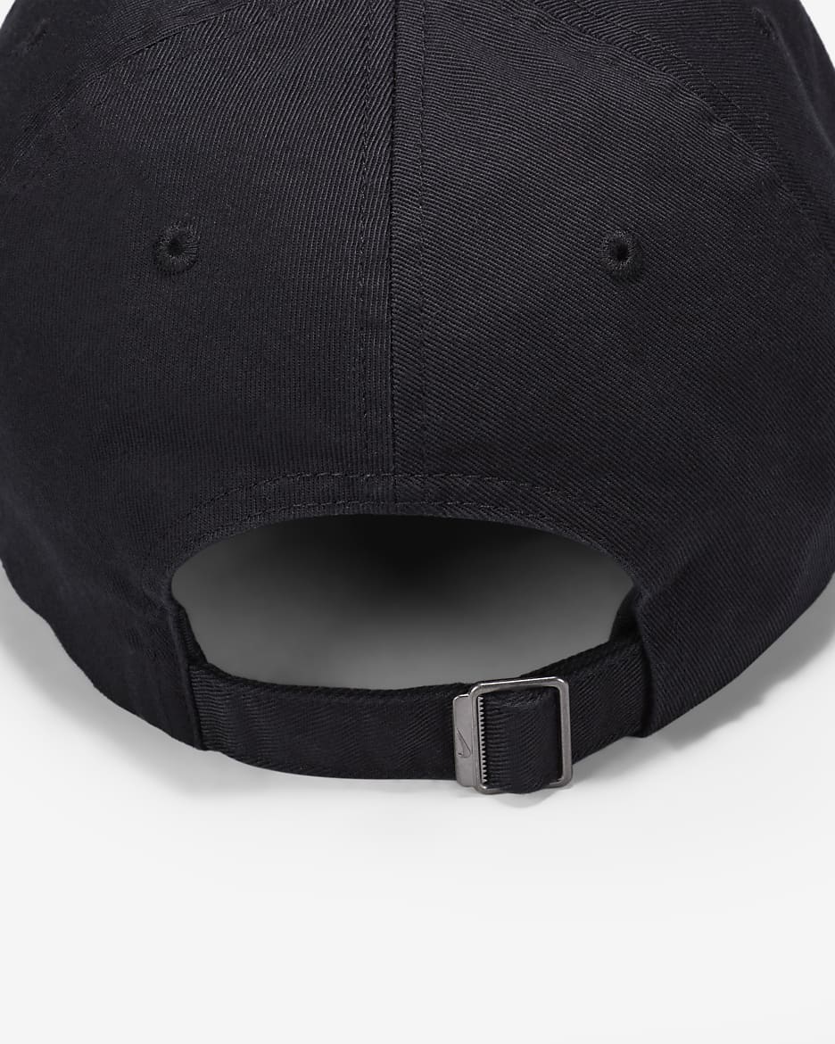 Nike Club Unstructured Flat-Bill Cap - Black/Black