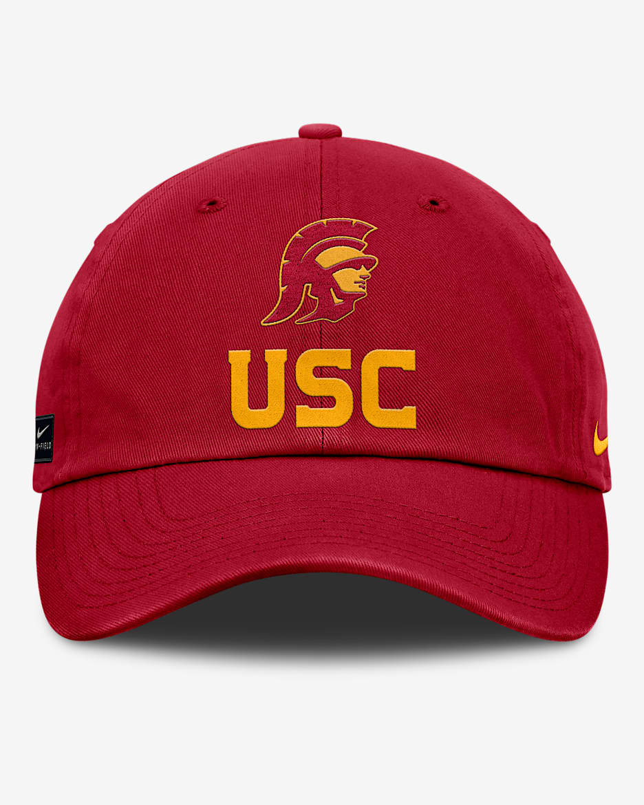 USC Sideline Club Gameday Men's Nike College Adjustable Hat - Crimson