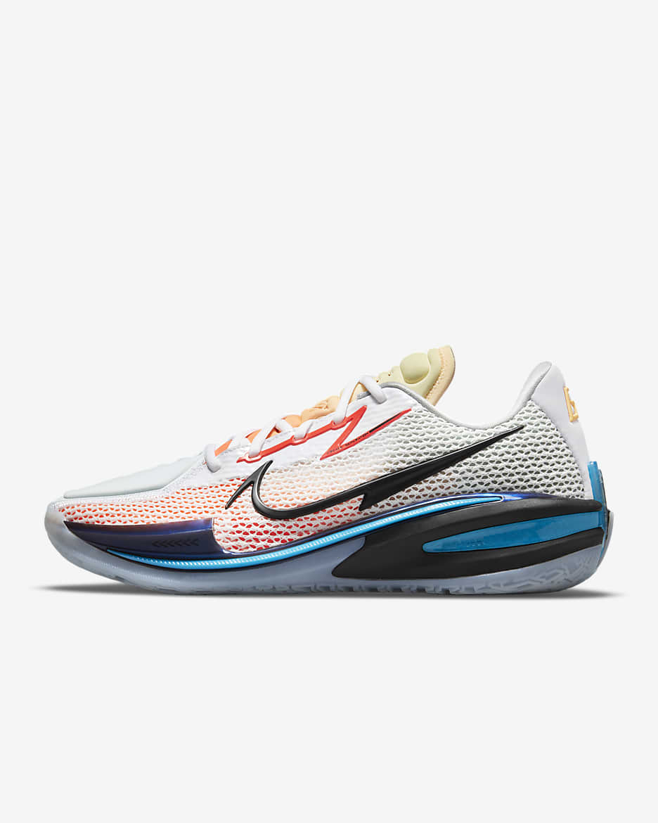 Nike G.T. Cut Basketball Shoes - White/Laser Blue/Grey Fog/Black