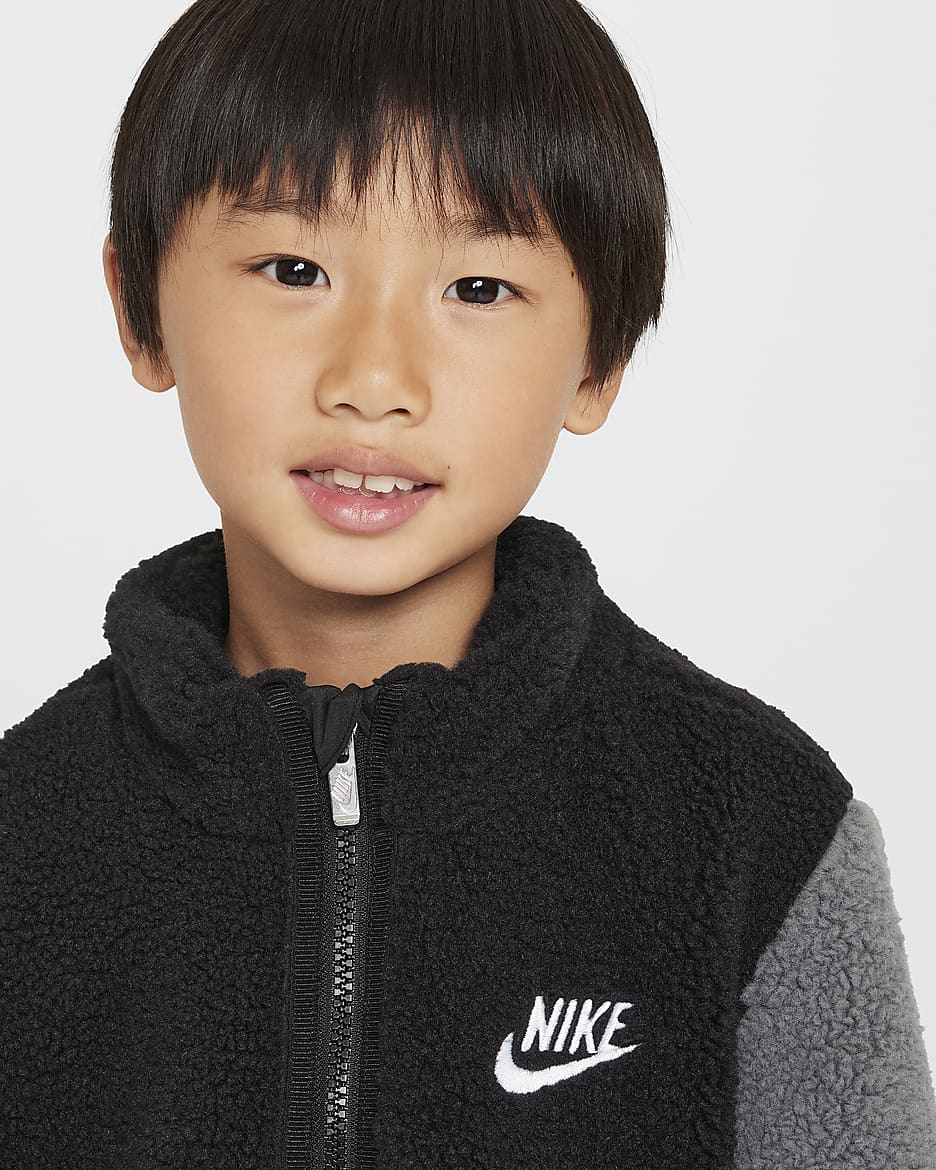 Nike Little Kids' High-Pile Jacket - Black