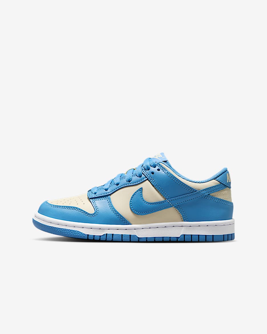 Nike Dunk Low Big Kids' Shoes - Blue Beyond/Beach/White/Blue Beyond