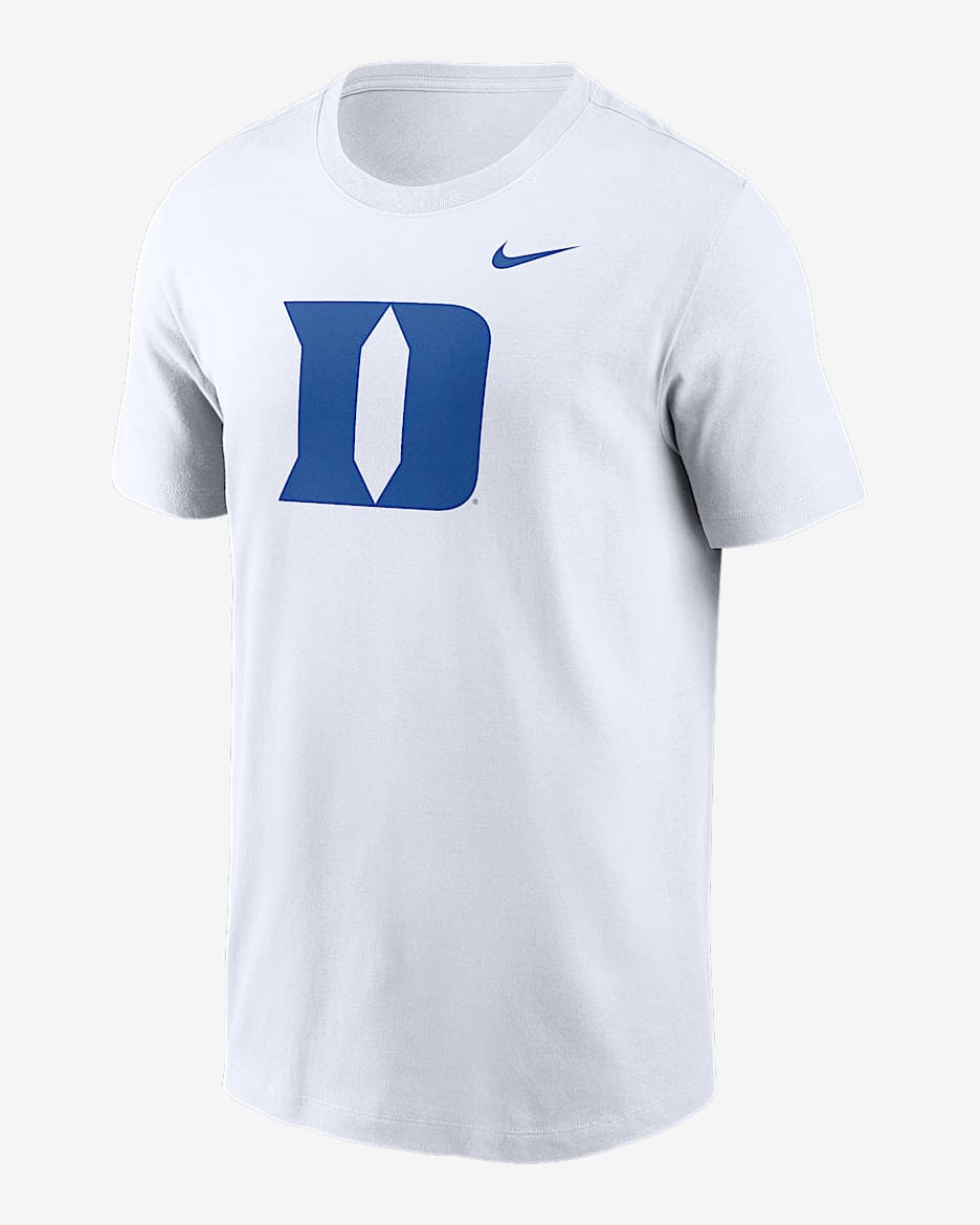 Playera universitaria Nike para hombre Duke Blue Devils Primetime Logo - Blanco