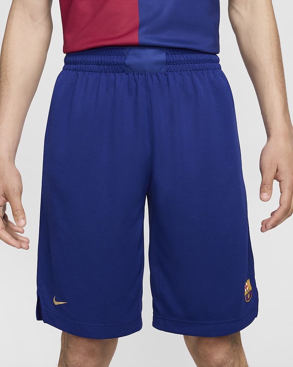 F.C. Barcelona 2024 Home Men's Nike Dri-FIT Basketball Replica Shorts - Deep Royal Blue/Club Gold