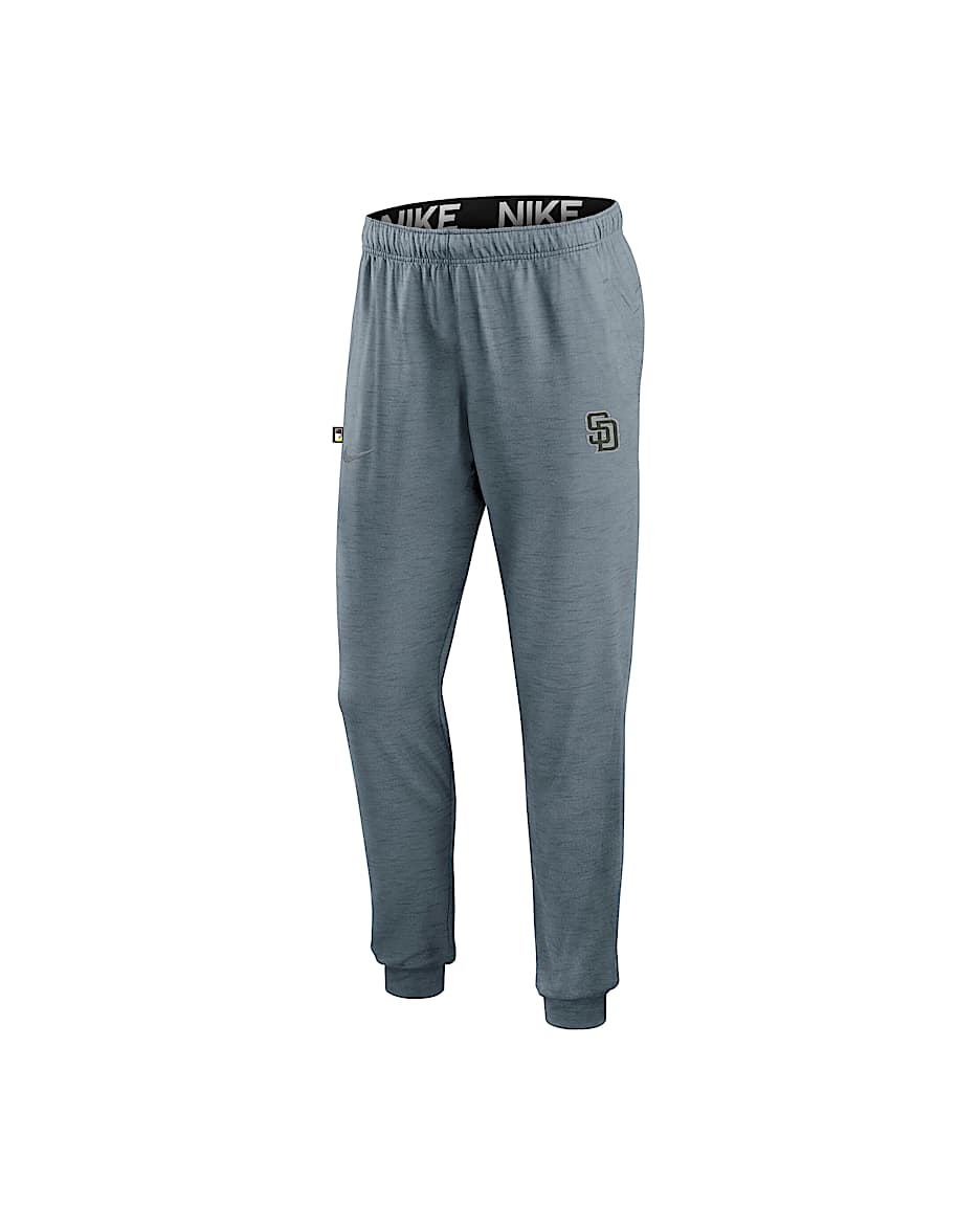 San Diego Padres Travel Men’s Nike Dri-FIT MLB Pants - Grey Heather