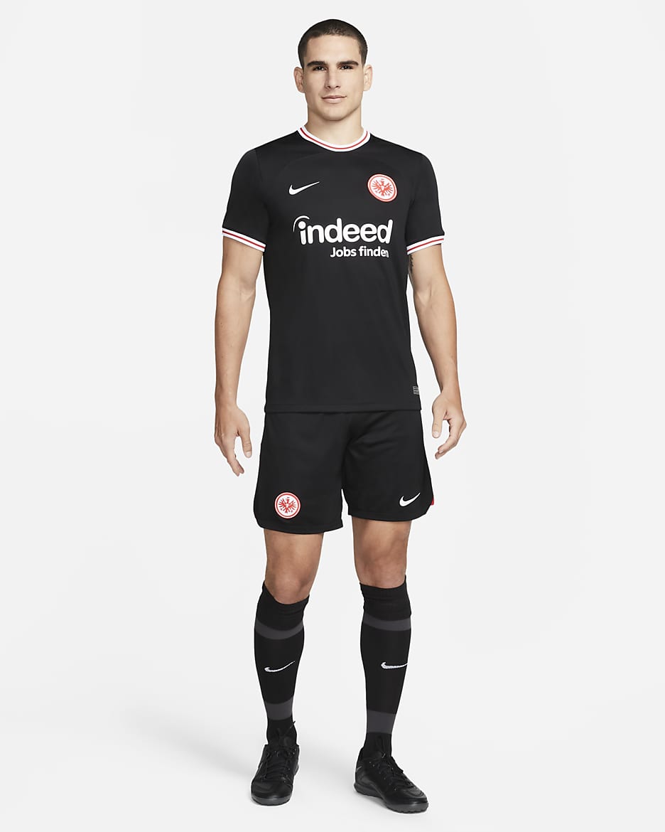 Eintracht Frankfurt 2023/24 Stadium Home/Away Men's Nike Dri-FIT Football Shorts - Black/University Red/White