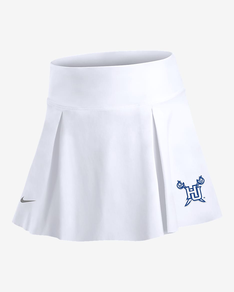 Falda universitaria Nike para mujer Hampton Club - Blanco