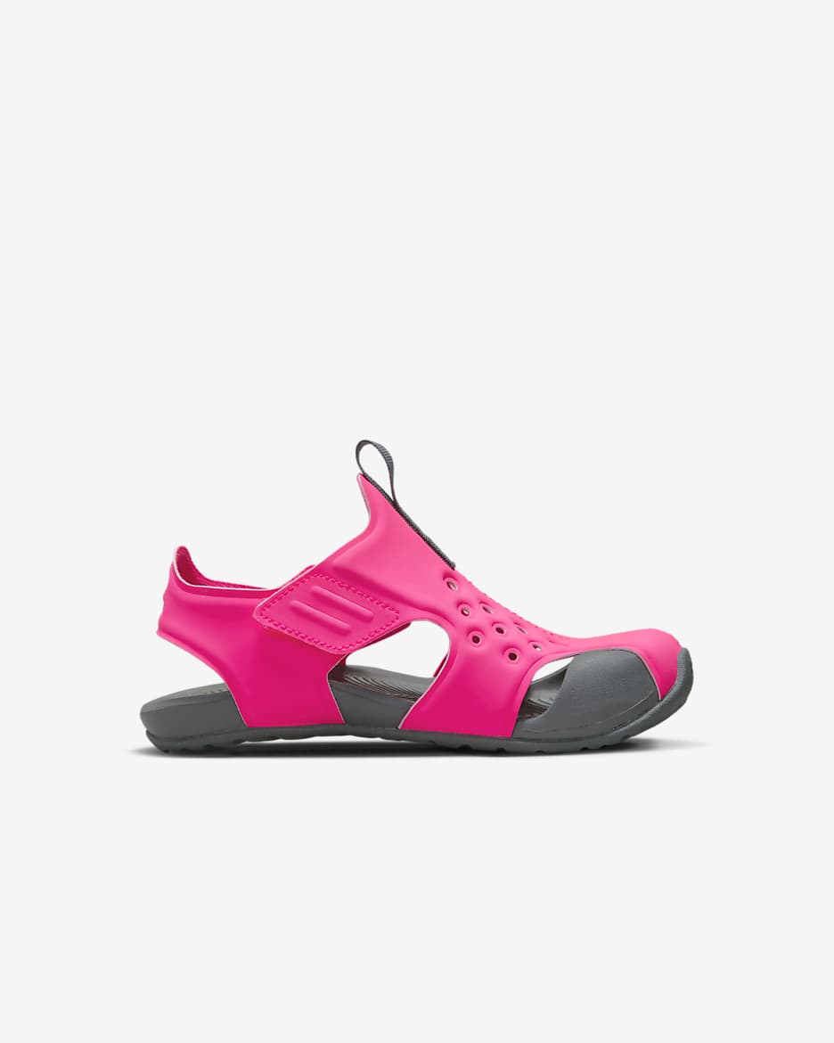 Nike Sunray Protect 2 Younger Kids' Sandals - Hyper Pink/Smoke Grey/Fuchsia Glow