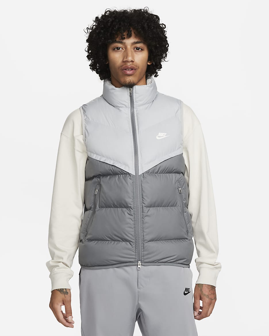 Nike Storm-FIT Windrunner Men's Insulated Gilet - Light Smoke Grey/Smoke Grey/Sail
