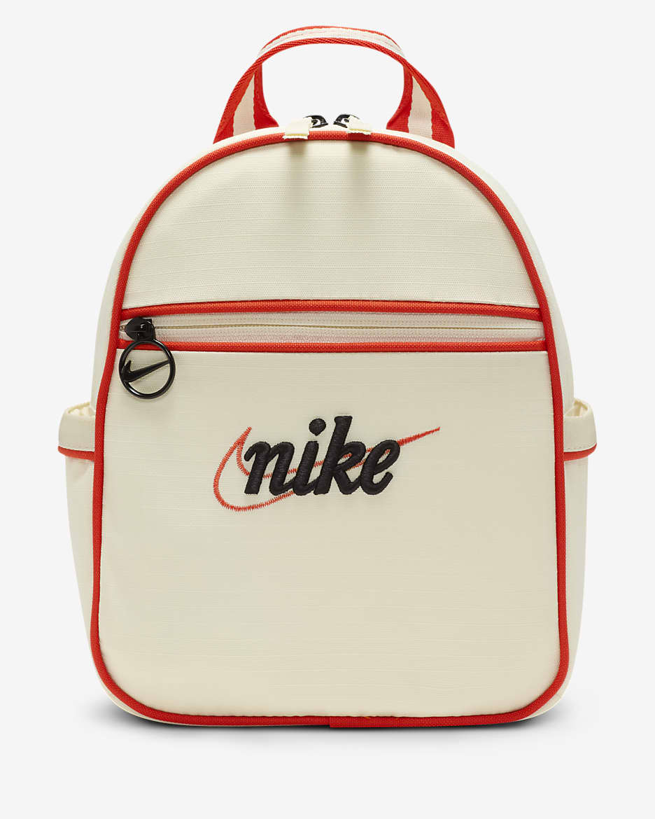 Nike Sportswear Futura 365 Mini Backpack (6L) - Coconut Milk/Picante Red/Black