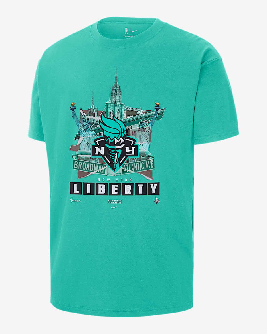 New York Liberty Men's Nike WNBA Max90 T-Shirt - Mint