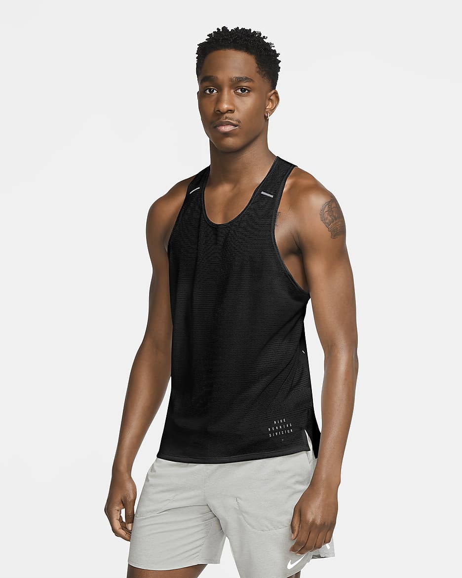 Nike Run Division Adapt Men's Running Tank - Black