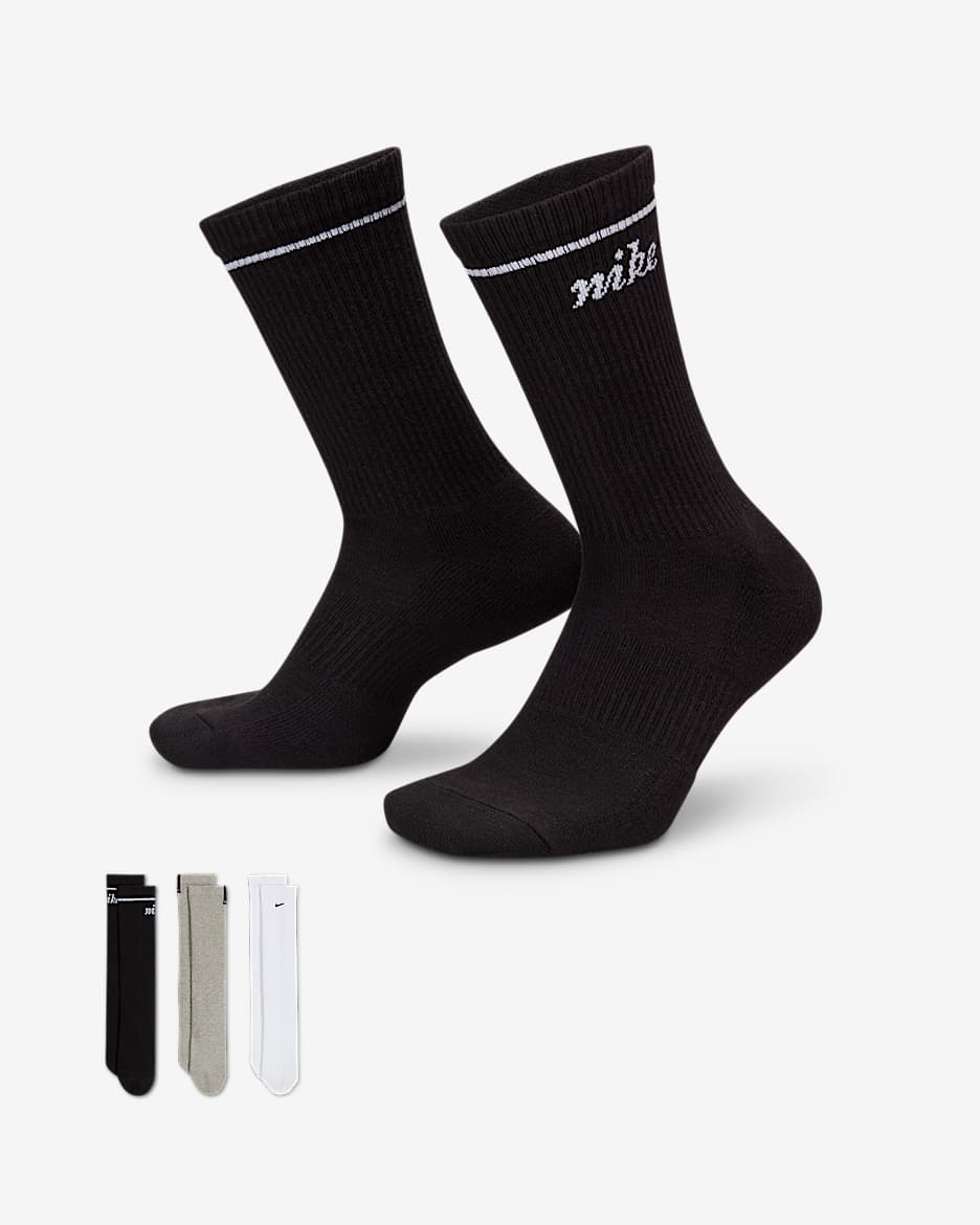 Calcetas (3 pares) Nike Everyday Plus Cushioned - Multicolor