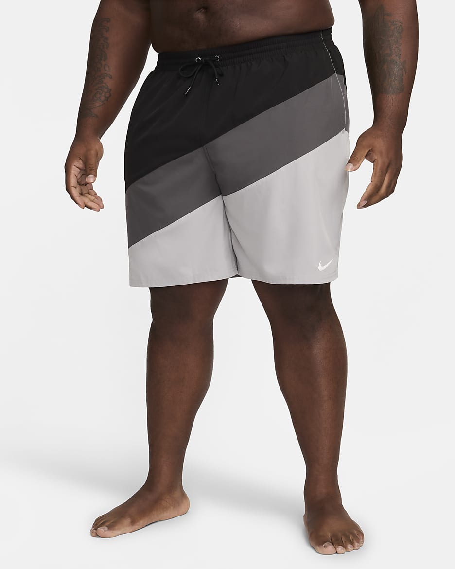 Shorts de voleibol de 23 cm (talla amplia) para hombre Natación Nike - Negro