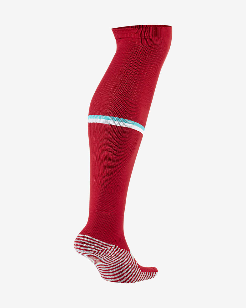 Liverpool FC 2020/21 Stadium Home Over-the-Calf Soccer Socks - Gym Red/Energy/White