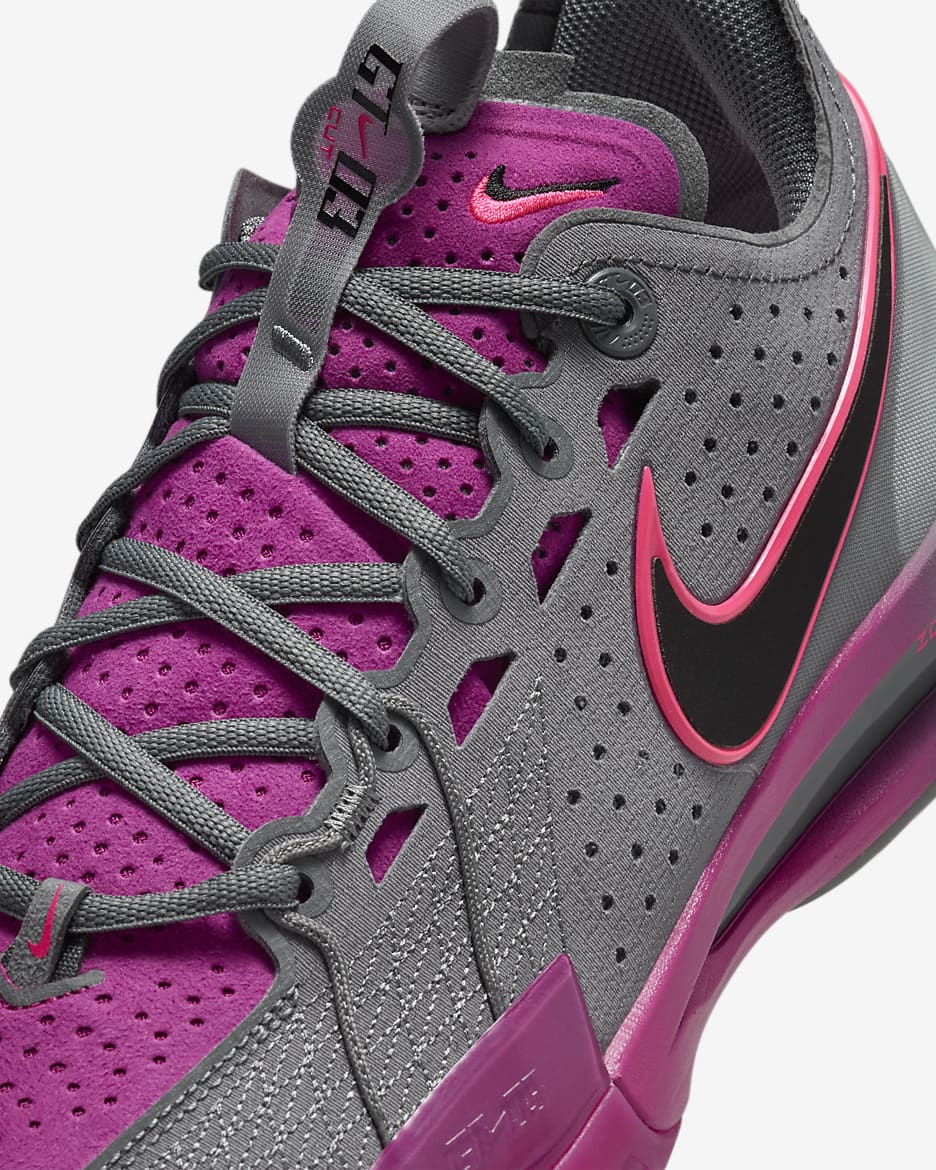 Nike G.T. Calzado de básquetbol Cut 3 - Gris humo/Fucsia cálido/Hiperrosa/Negro