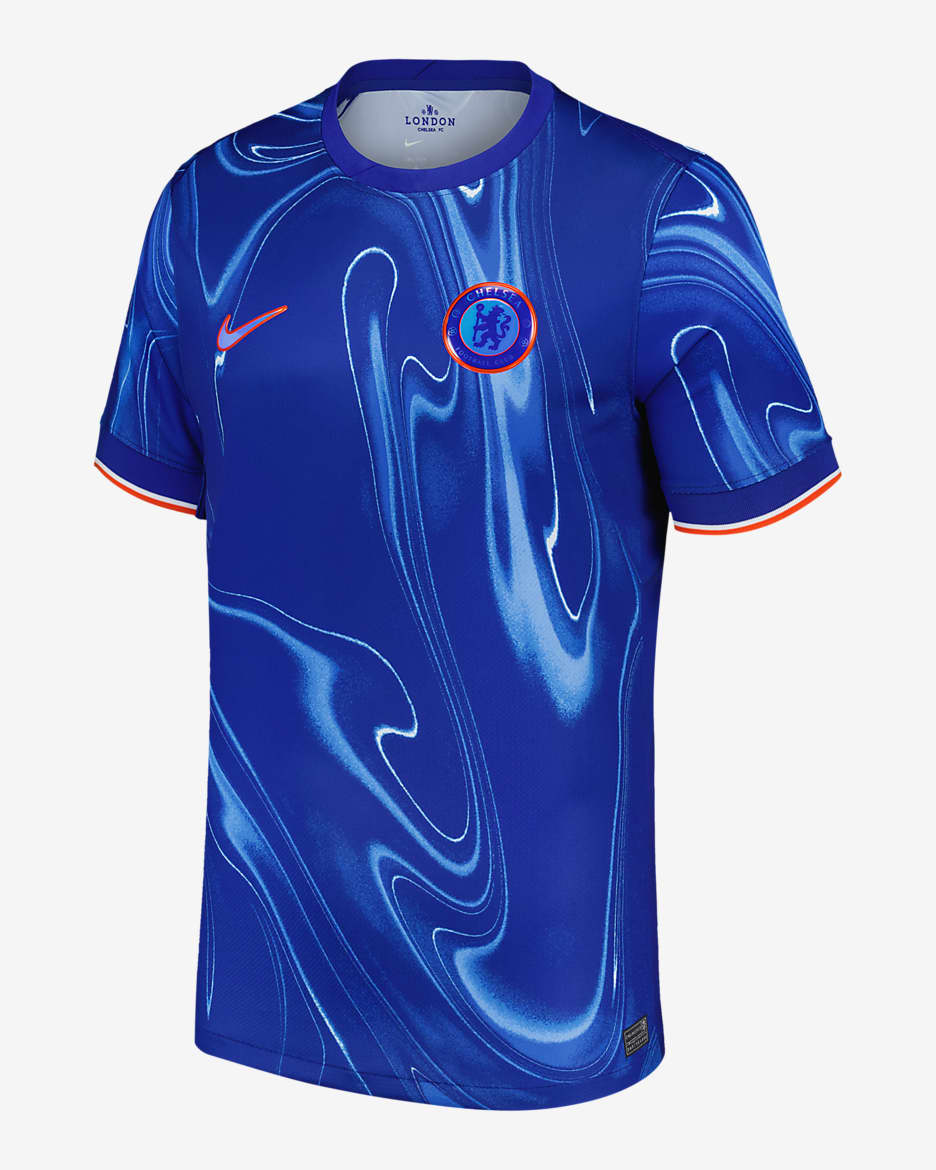 Jersey de fútbol Nike Dri-FIT del Chelsea local 2024/25 Stadium Reece James para hombre - Azul