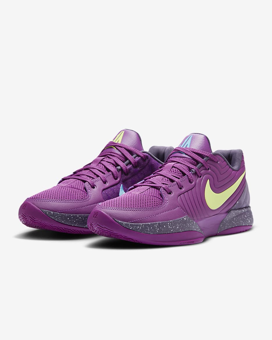 Ja 2 EP Basketball Shoes - Bold Berry/Light Lemon Twist/Dark Raisin/Baltic Blue