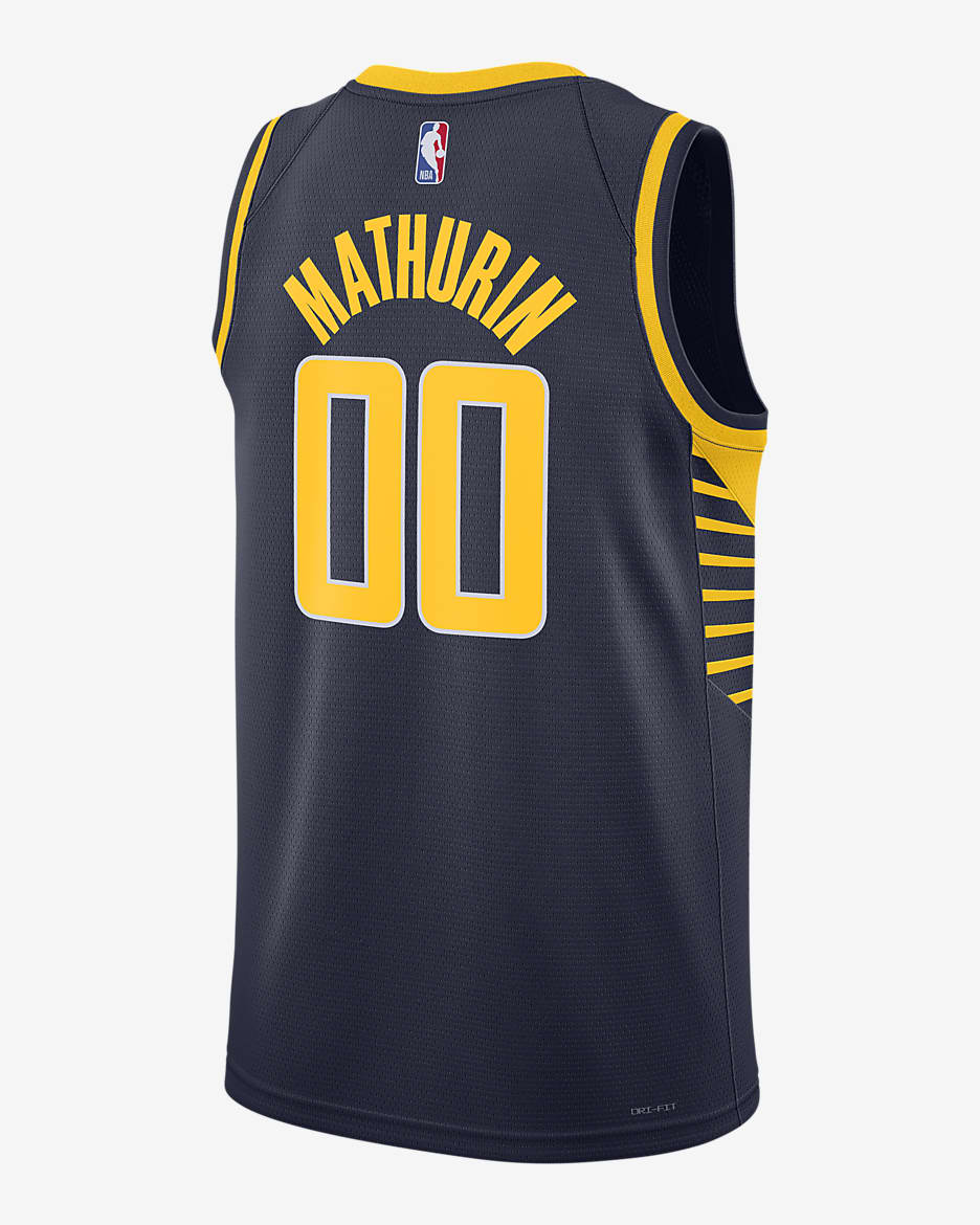 Indiana Pacers Icon Edition 2022/23 Men's Nike Dri-FIT NBA Swingman Jersey - College Navy