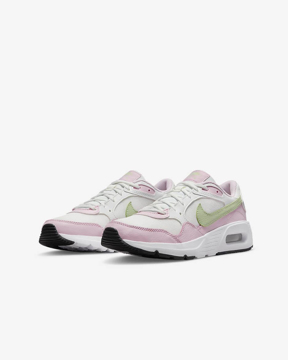 Nike Air Max SC Big Kids' Shoe - Summit White/Pink Foam/Black/Honeydew