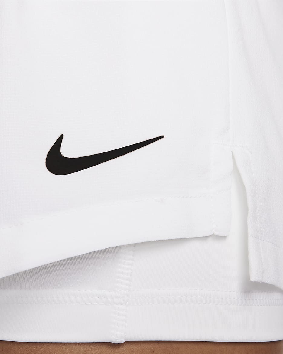 NikeCourt Advantage Women's Shorts - White/White/Black