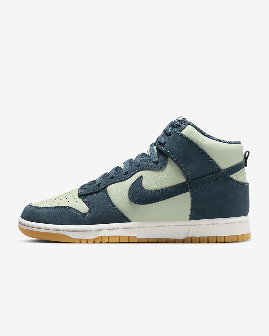 Tenis para hombre Nike Dunk High Retro SE - Horizonte jade/Fantasma/Amarillo goma/Azul marino militar
